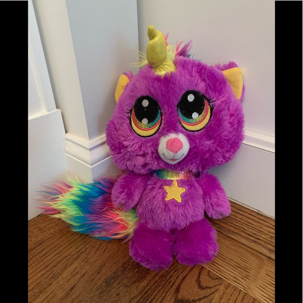 Fiesta Princess Kittycorn Plush 11.5" Kitty Cat Unicorn Rainbow Purple 2017